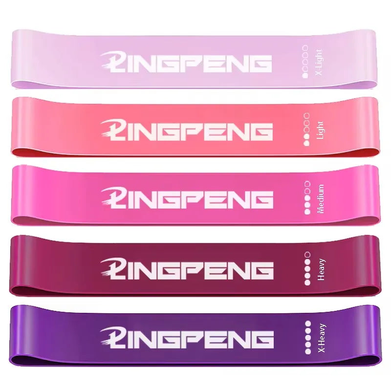 Set of resistance bands in Pink