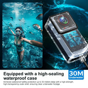 Underwater camera with high-sealing waterproof case