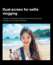 dual-screen selfie vlogging.