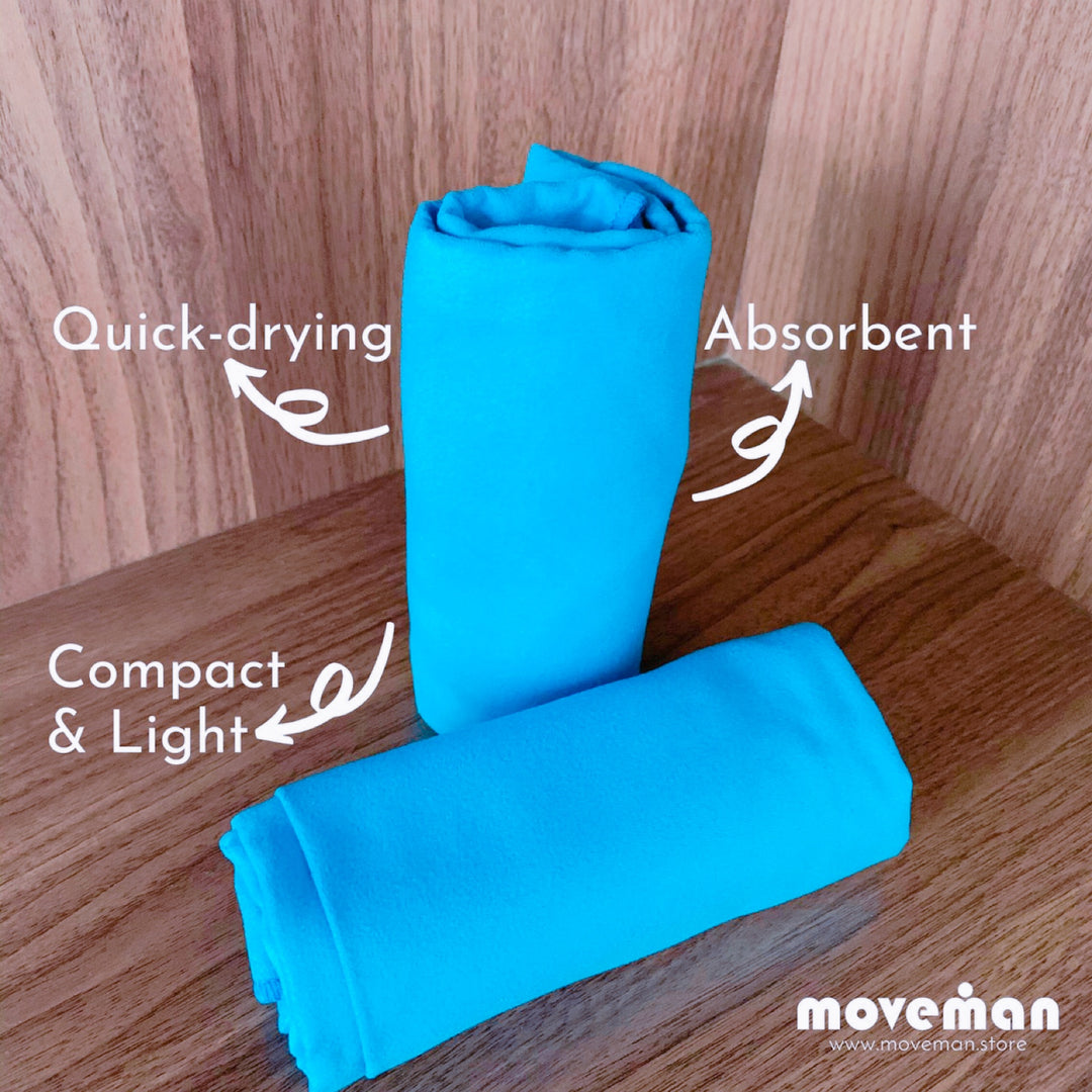Moveman Microfibre Sport Towel – Compact, Quick-Dry &amp; Travel-Friendly