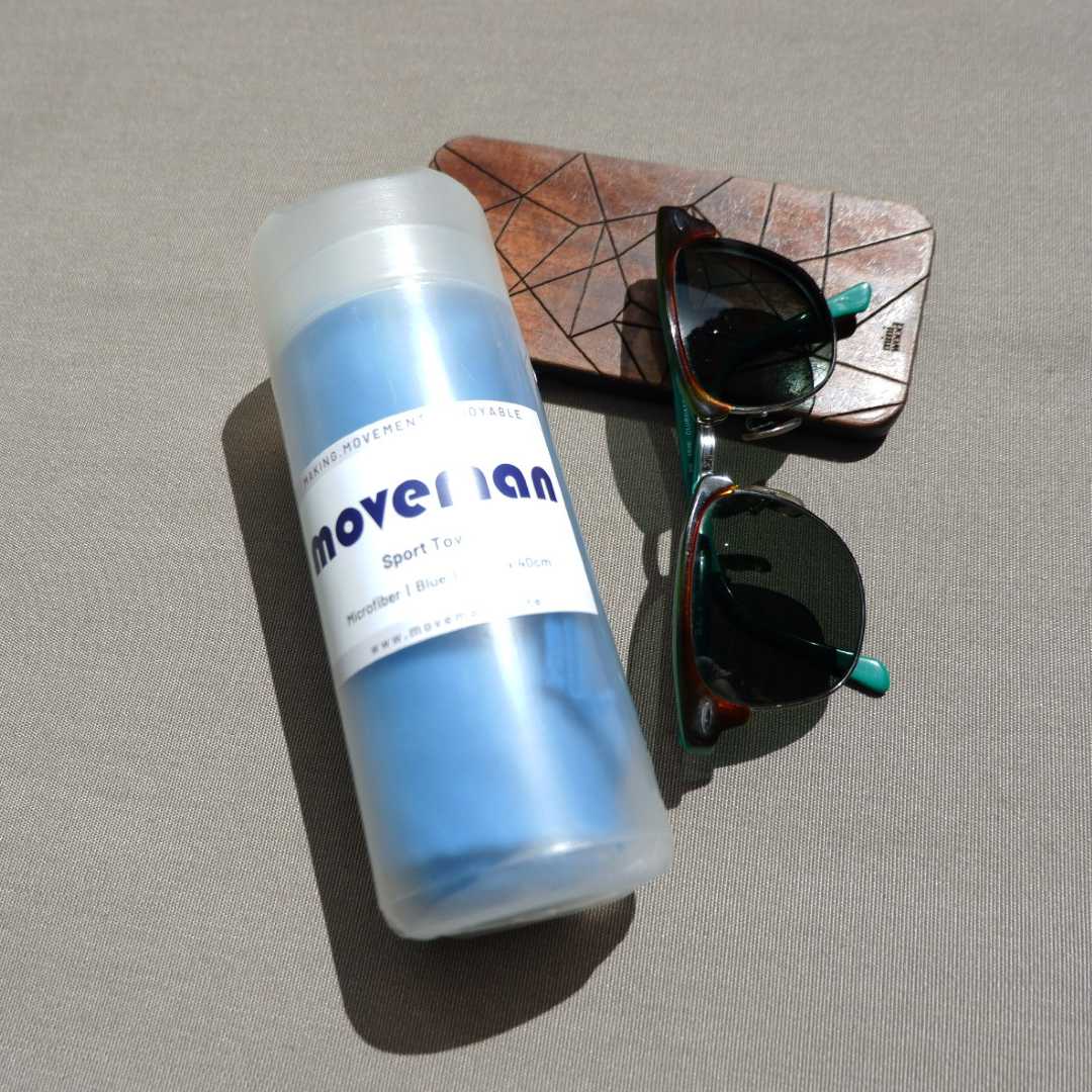 Moveman Microfibre Sport Towel – Compact, Quick-Dry &amp; Travel-Friendly