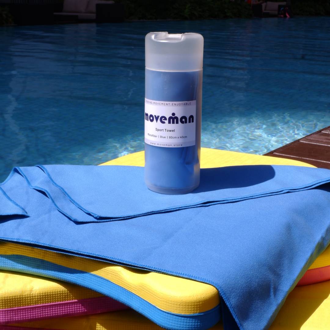 Moveman Microfibre Sport Towel – Compact, Quick-Dry &amp; Travel-Friendly